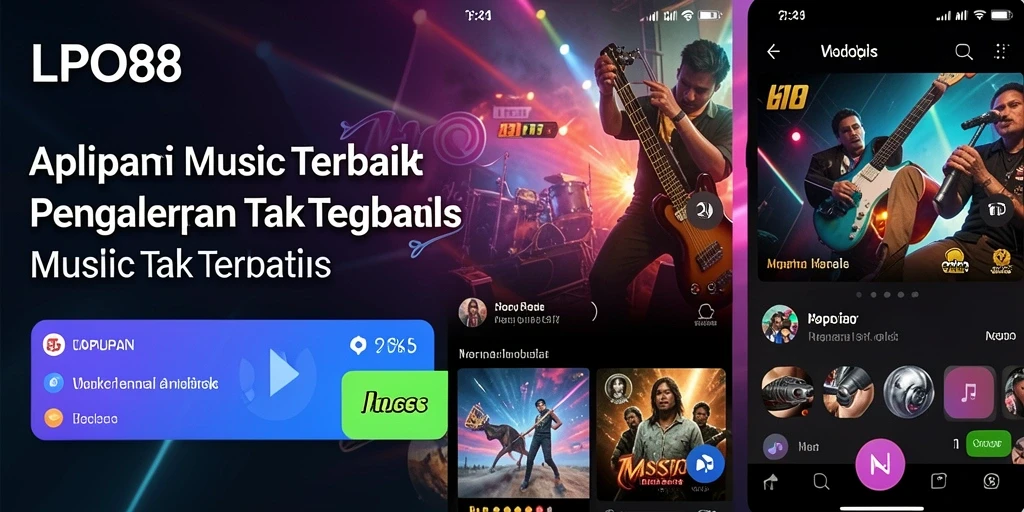 Screenshot utama LPO88 menampilkan antarmuka musik yang menarik dan mudah digunakan.