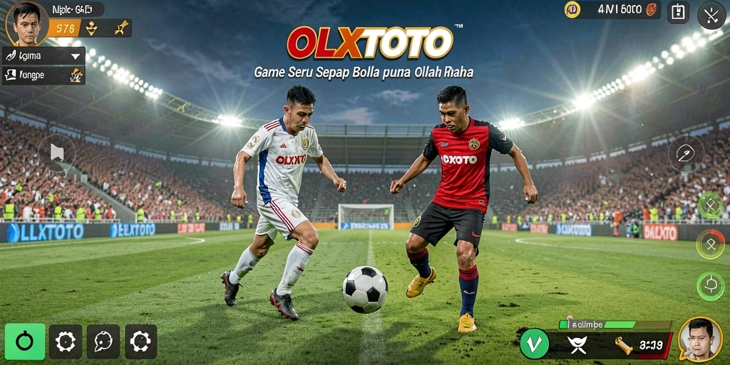 Tampilan gameplay OLXTOTO yang seru dan menantang dalam pertandingan sepak bola.