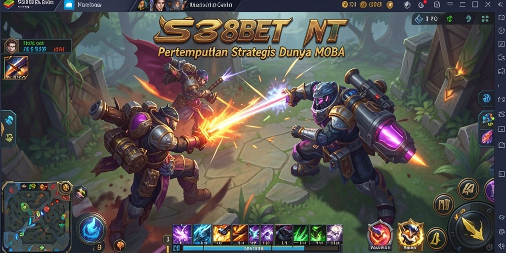 Tampilan gameplay SS88BET yang mendebarkan dalam pertempuran MOBA.