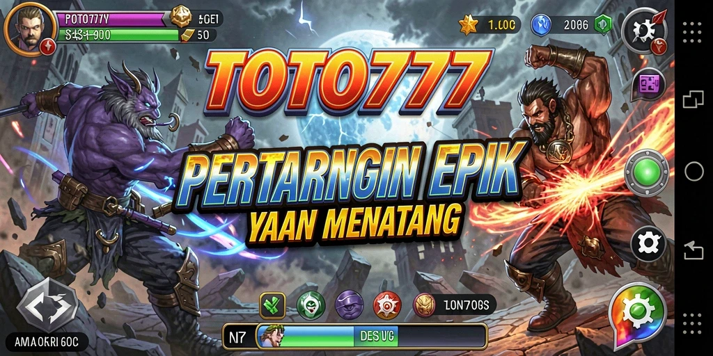 Tampilan seru gameplay pertarungan di TOTO777.